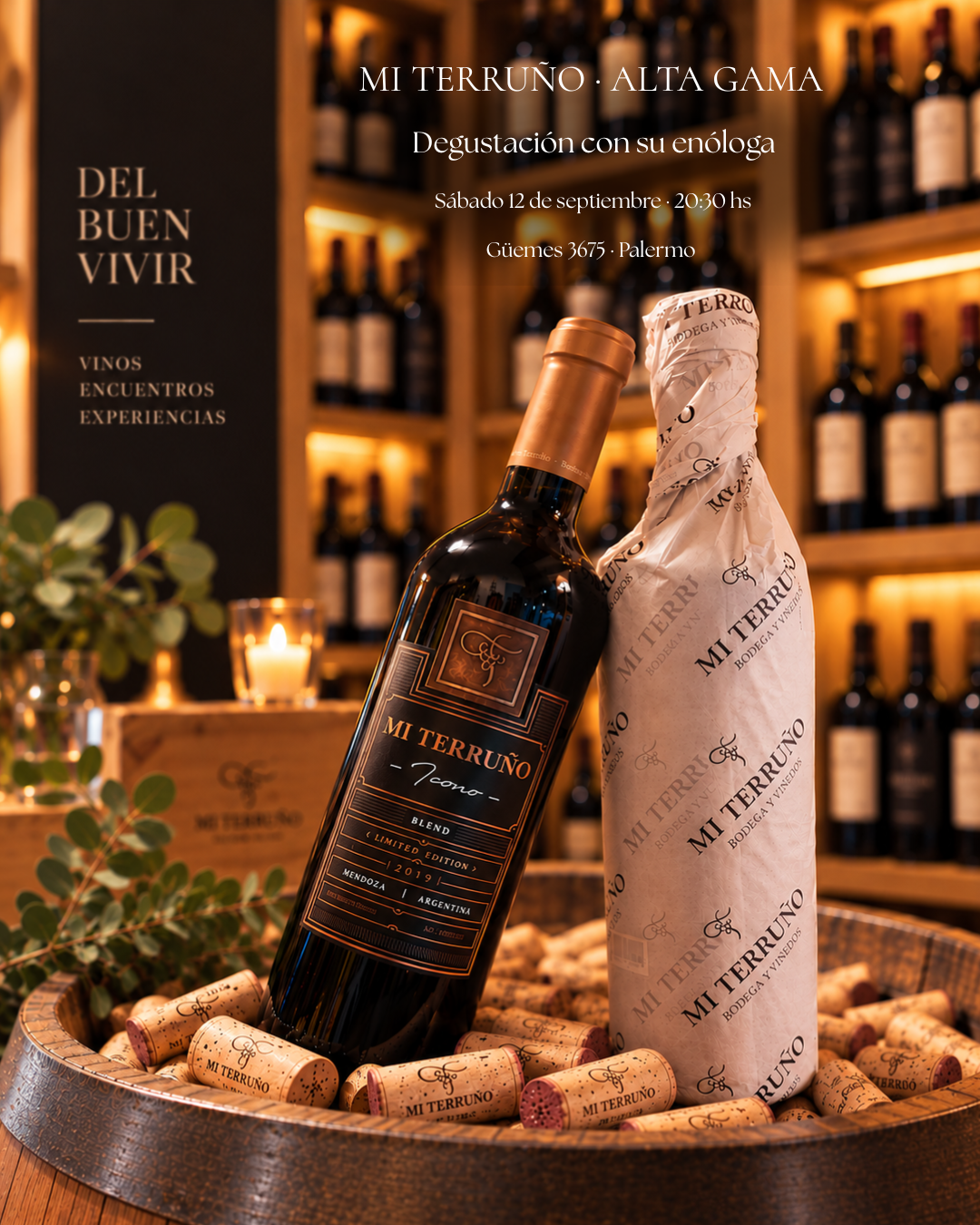 Degustación Bodega Mi Terruño Alta Gama en Del Buen Vivir