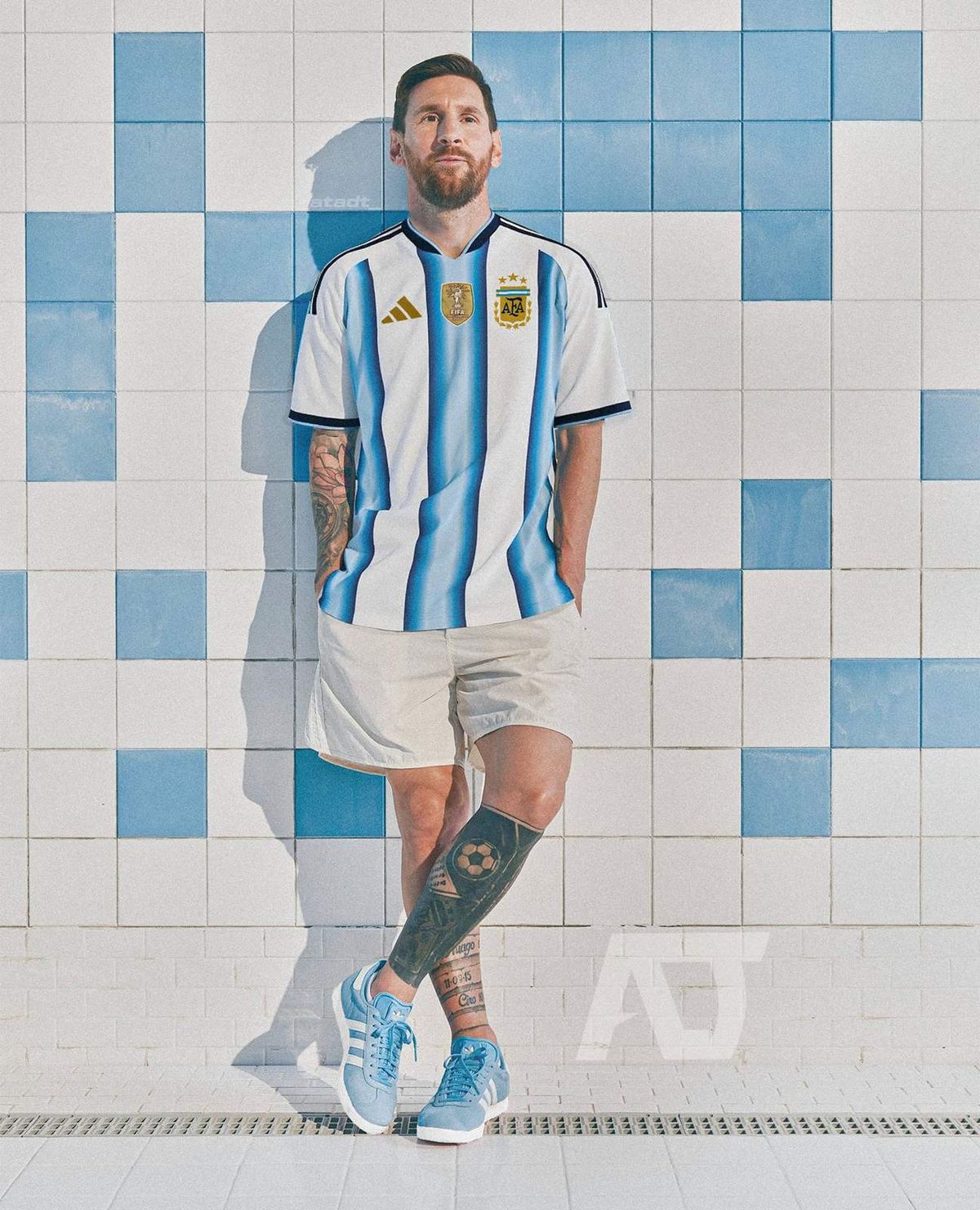 Camiseta Argentina en uso