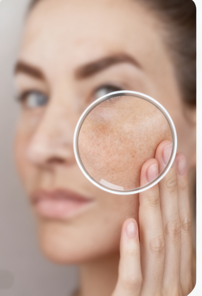 Melasma — parches difusos en pómulos