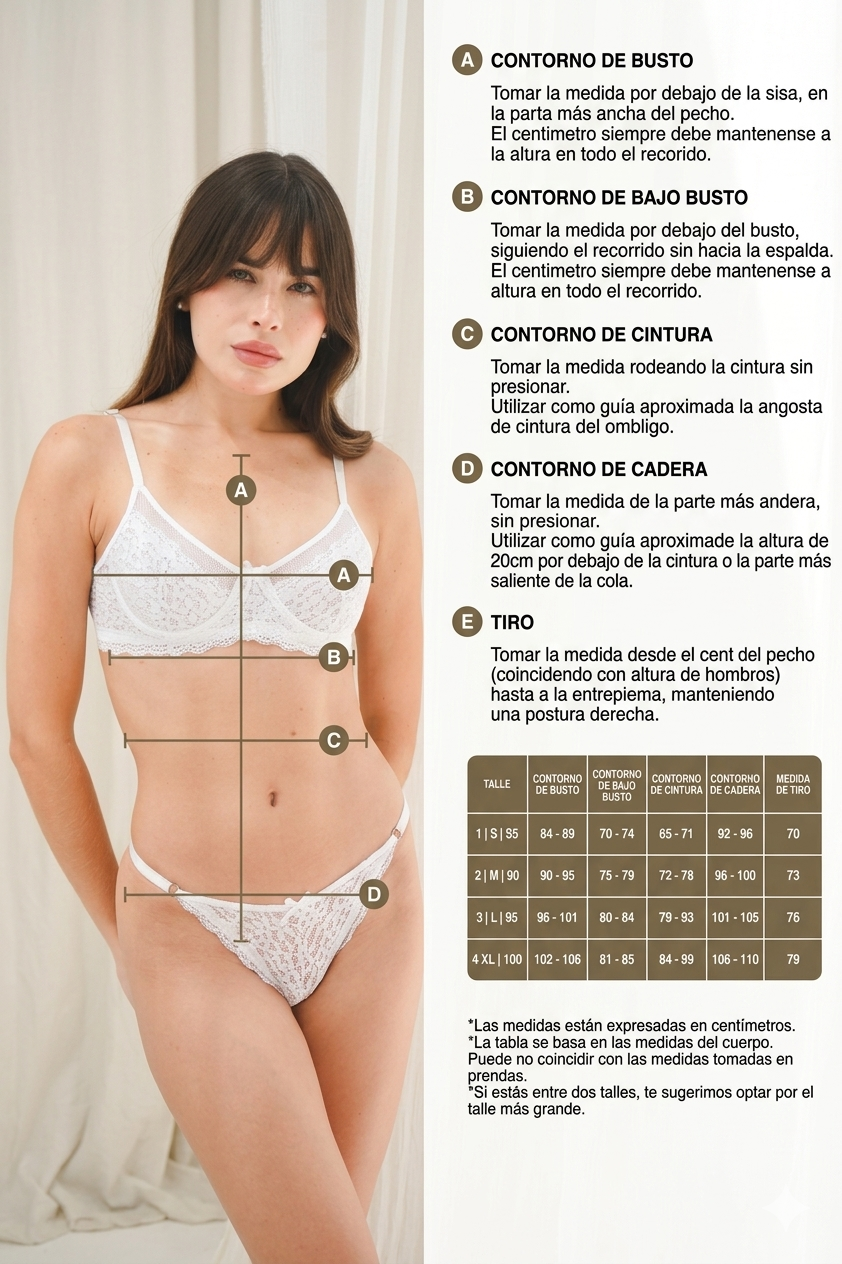 tabla de talles Demiel