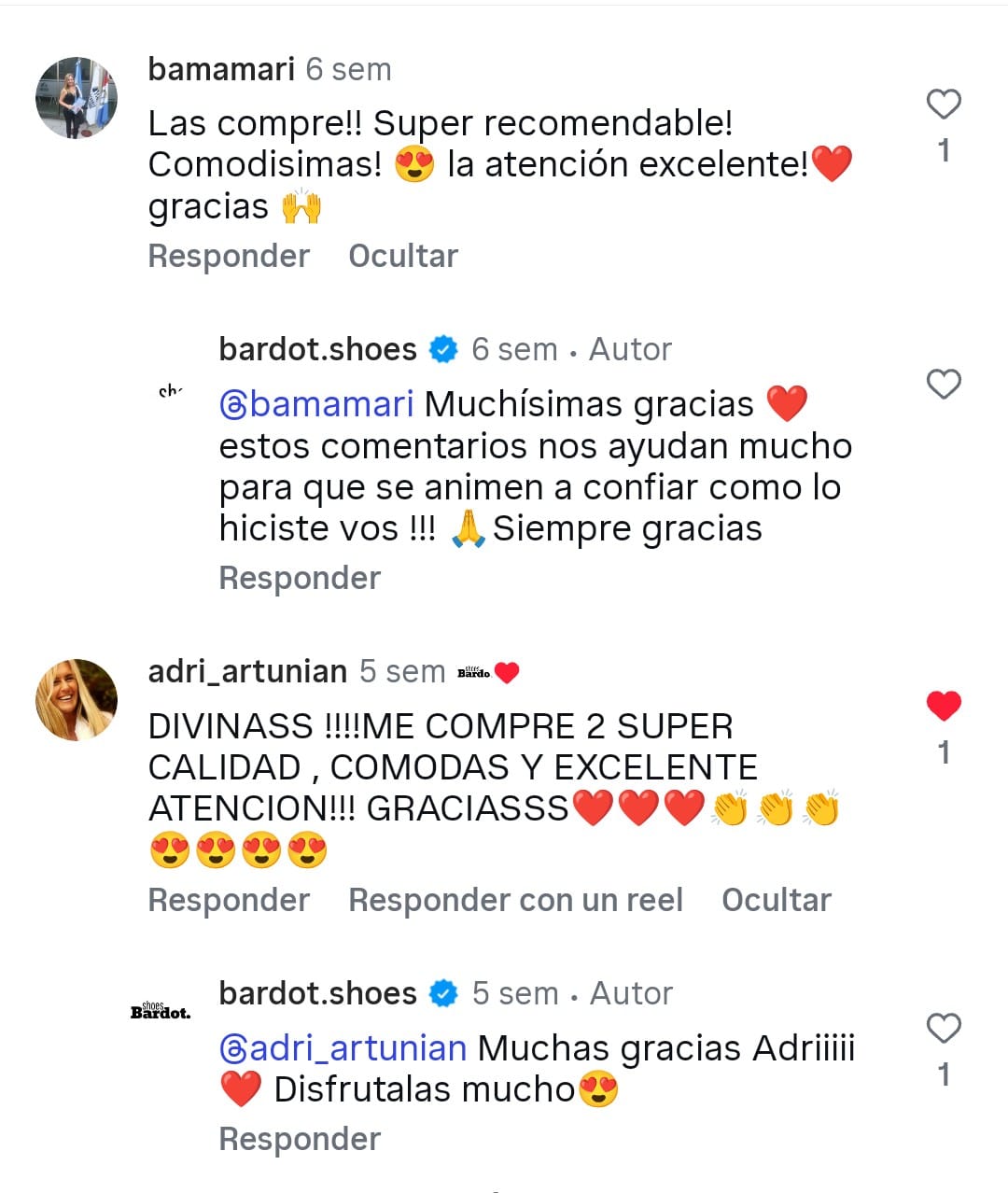 Testimonio cliente Bardot