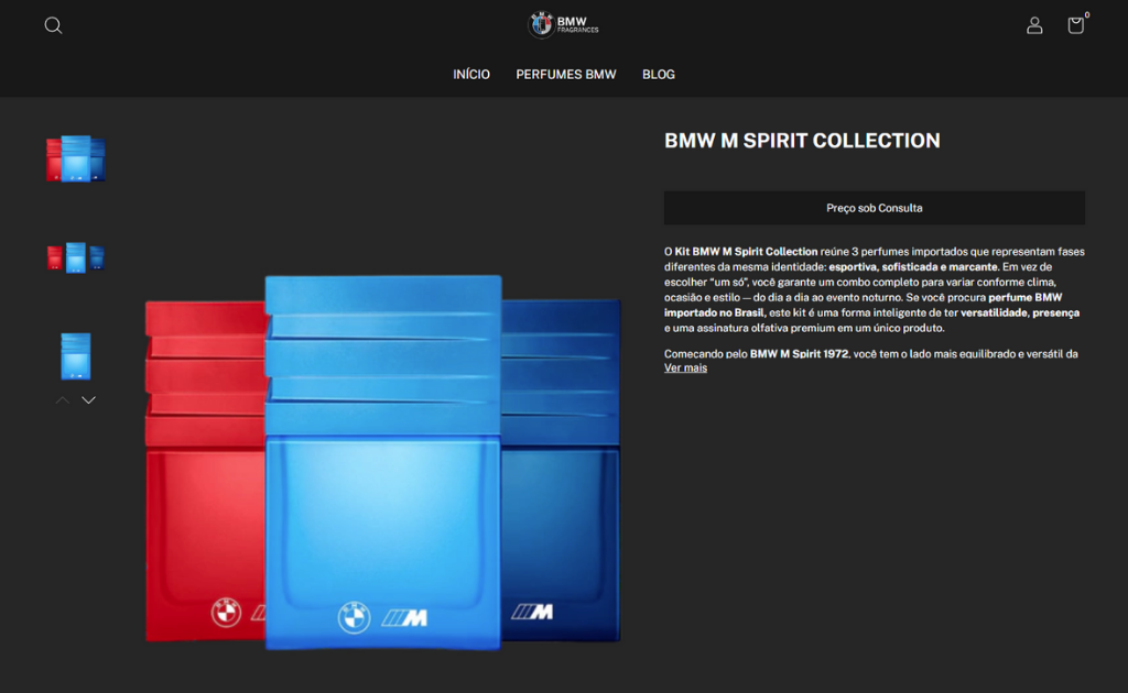 Fragâncias da BMW M