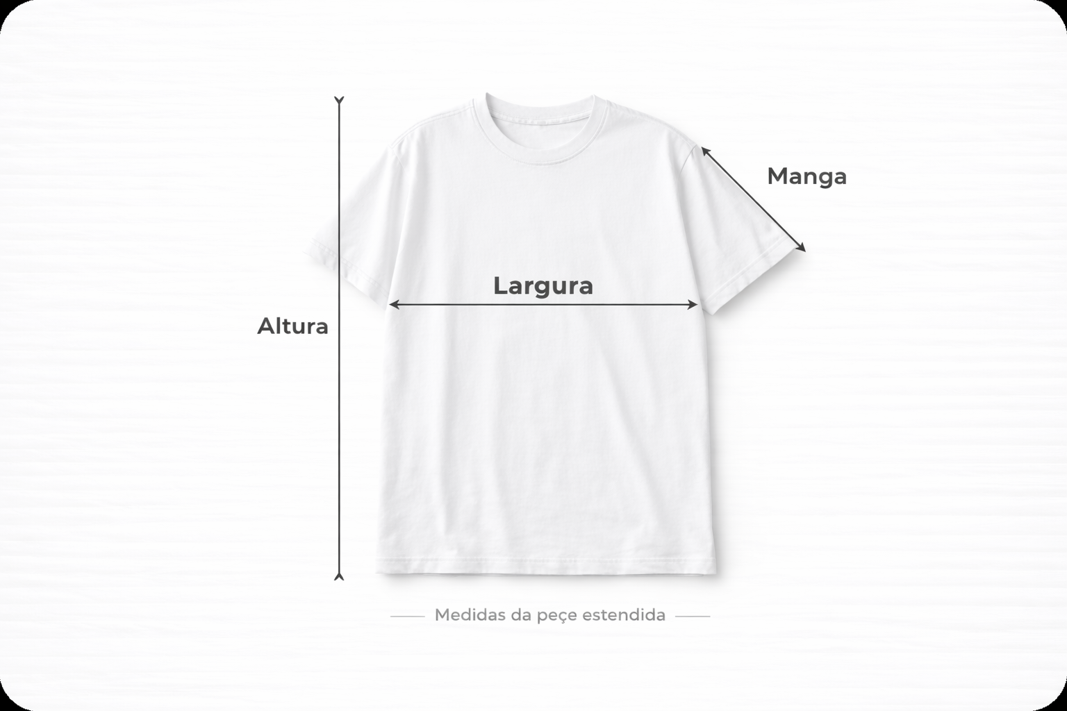 Como medir camiseta T-shirt