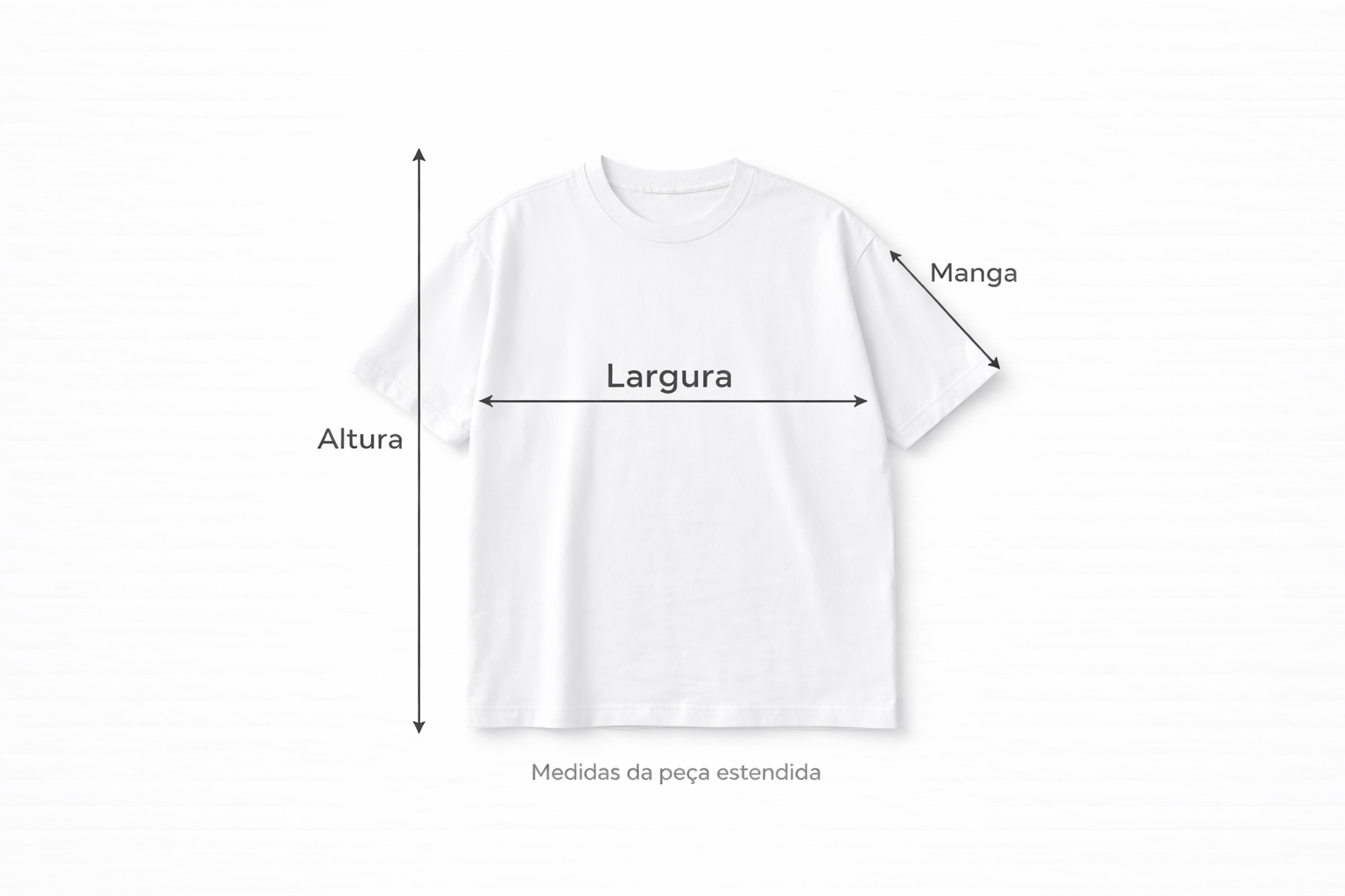 Como medir camiseta oversized