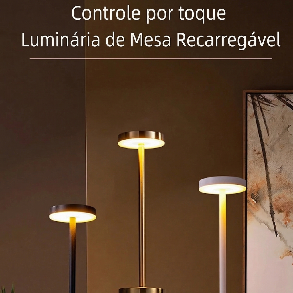 Lumin&aacute;ria Gourmet com Base de M&aacute;rmore