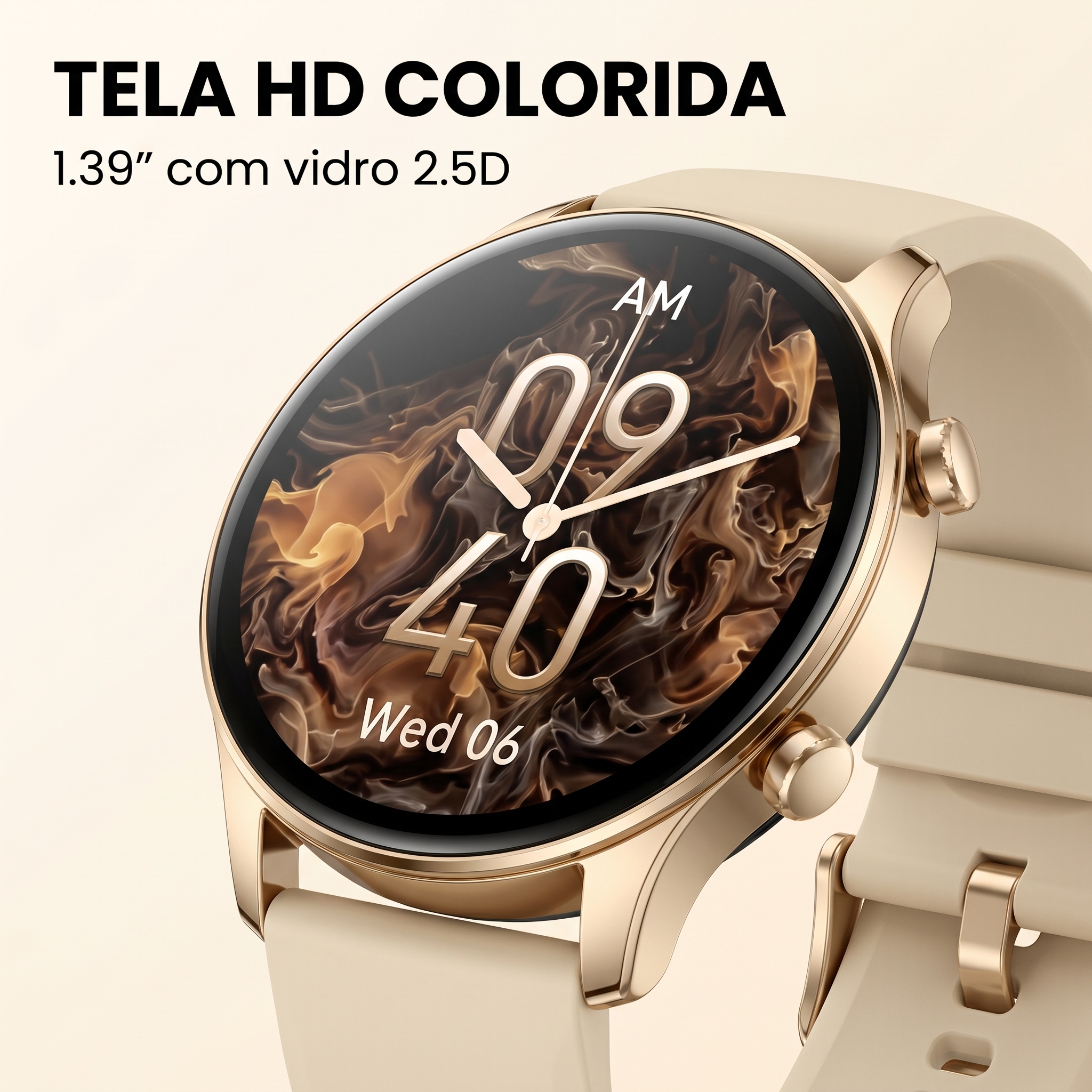 Tela HD do Zeblaze Btalk 3 Plus
