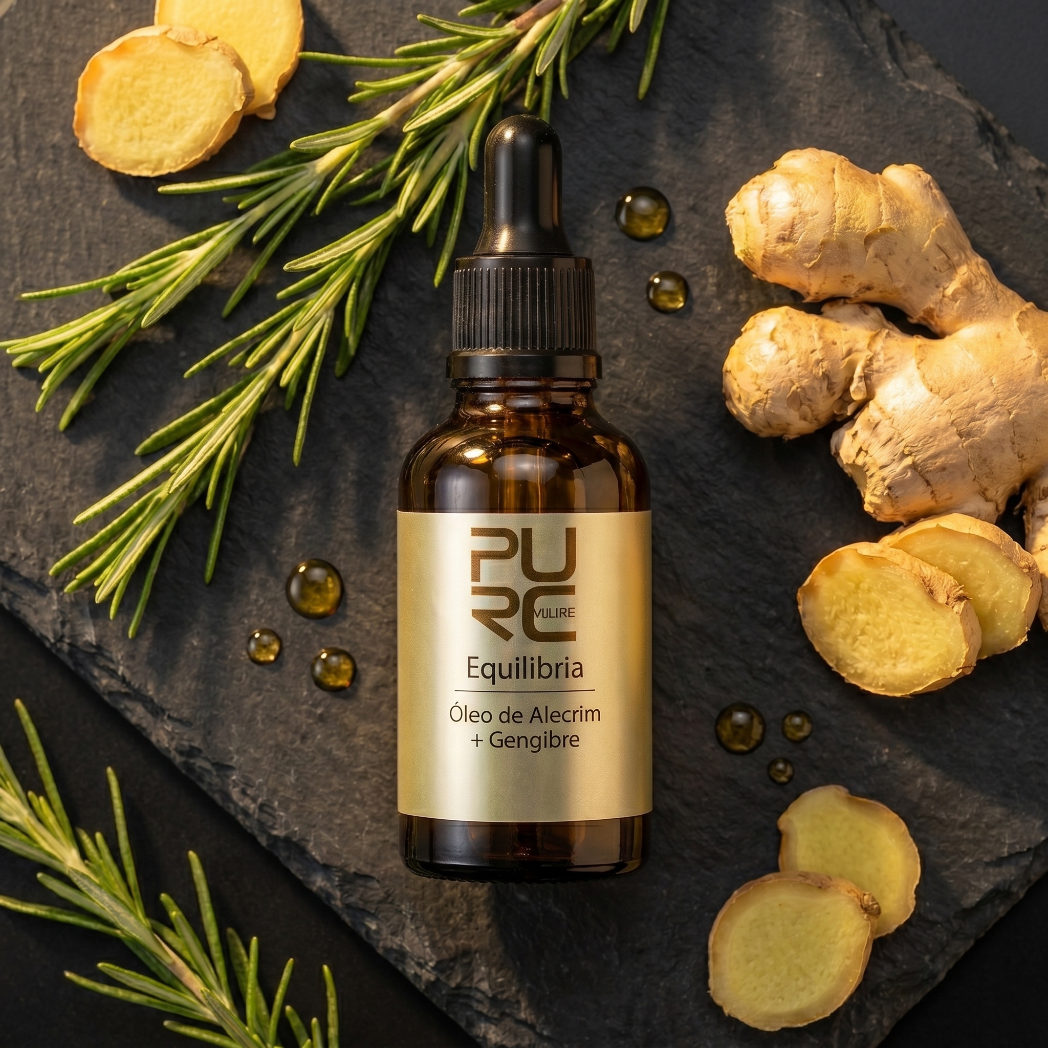 &Oacute;leo PURC x Equilibria com alecrim e gengibre