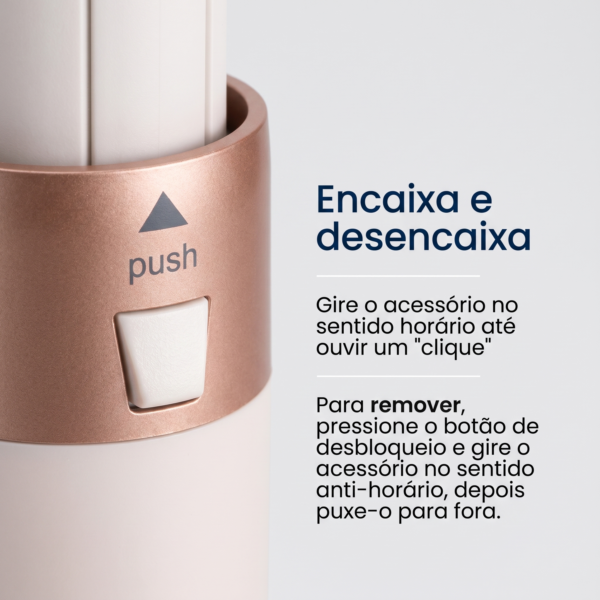 AirStyle Pro &mdash; detalhe do encaixe dos acess&oacute;rios