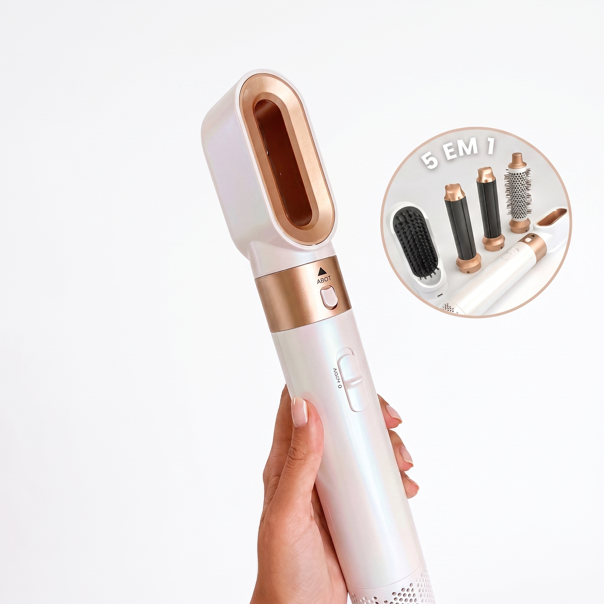 AirStyle Pro &mdash; Escova Modeladora 5 em 1 com Tecnologia I&ocirc;nica