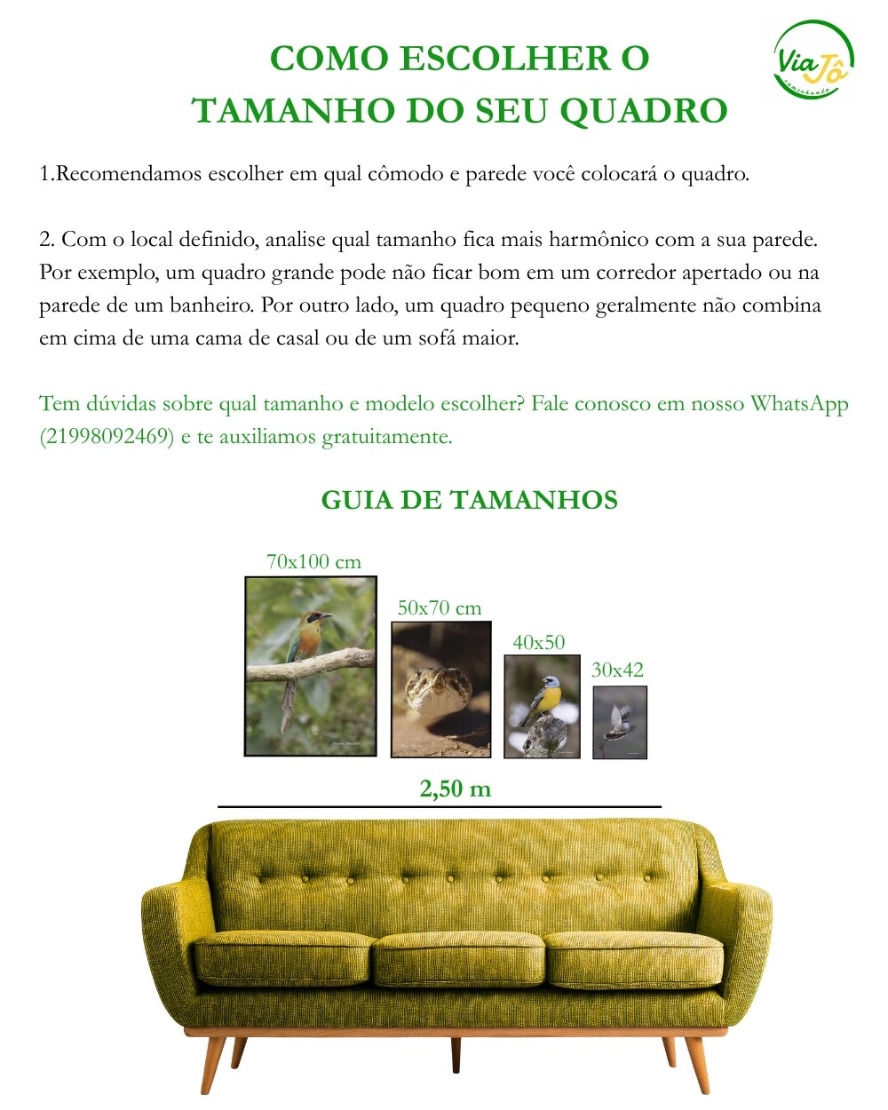 Descrição do Guia de Tamanhos