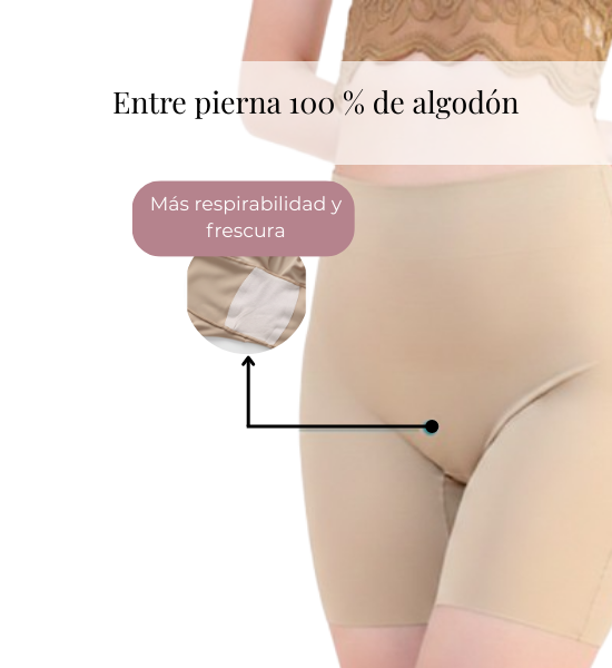 Short primera piel entre pierna de algod&oacute;n