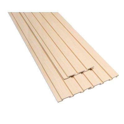 Listones de wall panel PS Vankka color Maple, símil madera muy clara