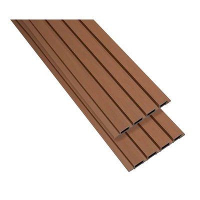 Listones de wall panel WPC Vankka color Fresno, marrón claro