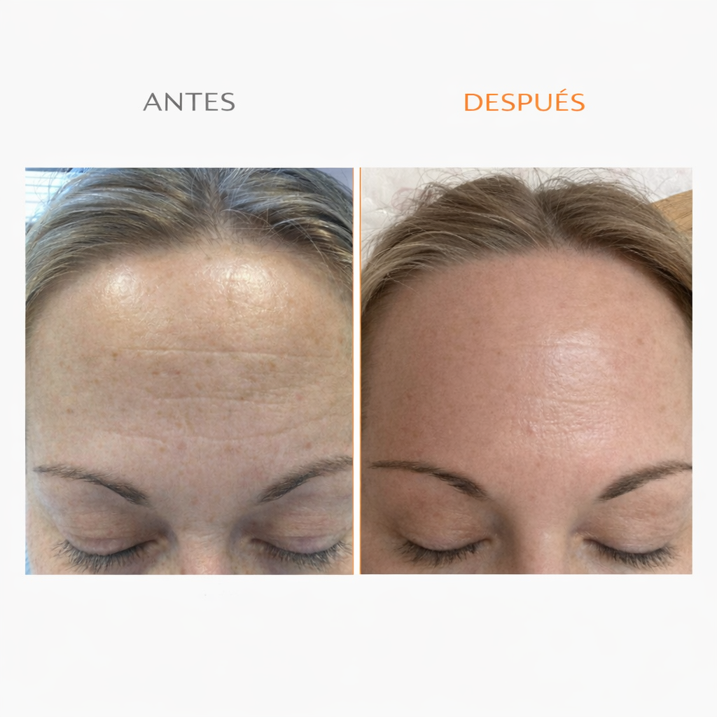 Antes y despu&eacute;s - tono m&aacute;s parejo