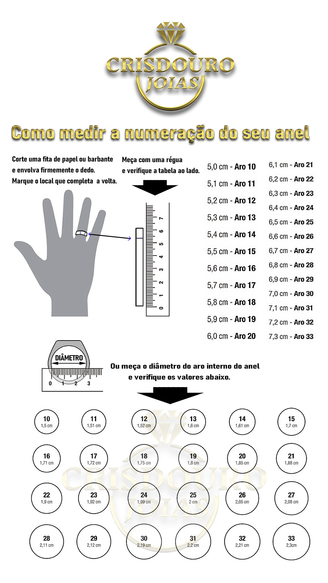 Guia de Medidas Crisdouro Joias