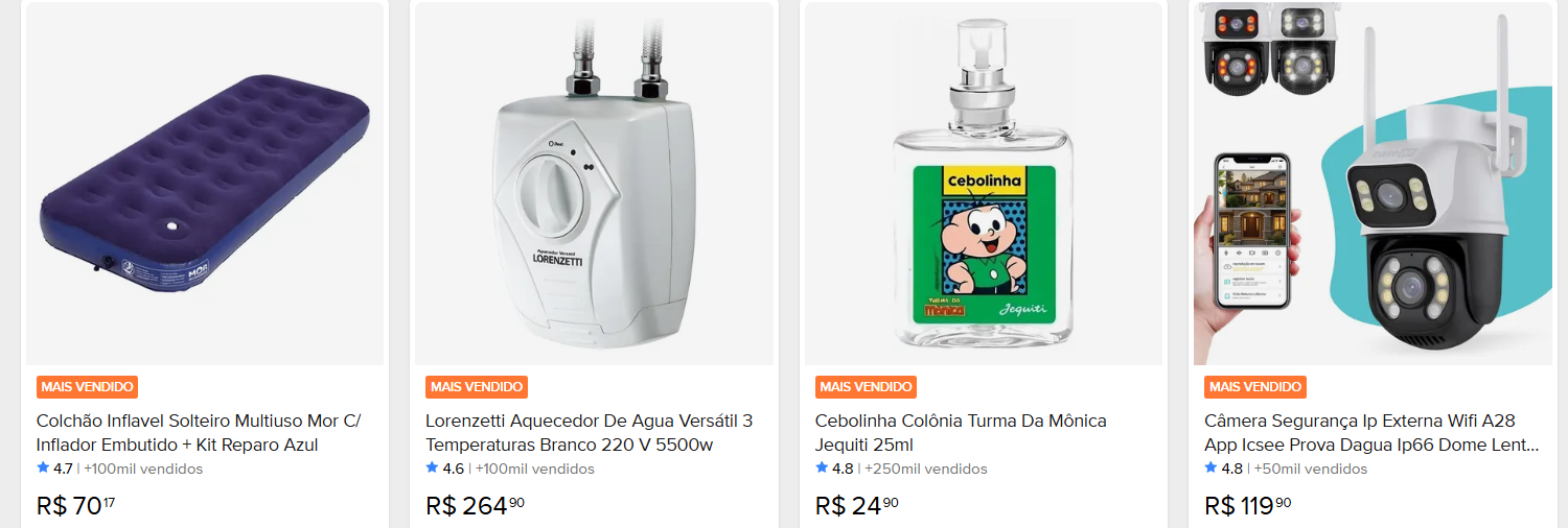 Catálogo de produtos