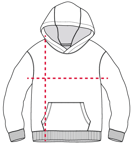Medidas hoodie frizado The Tango Store