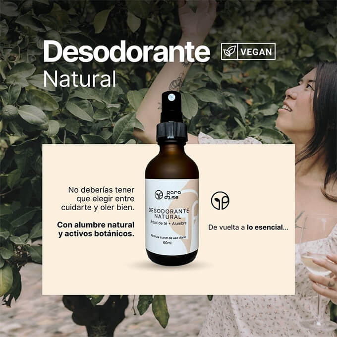 Desodorante Natural Spray 100% Vegano Unisex