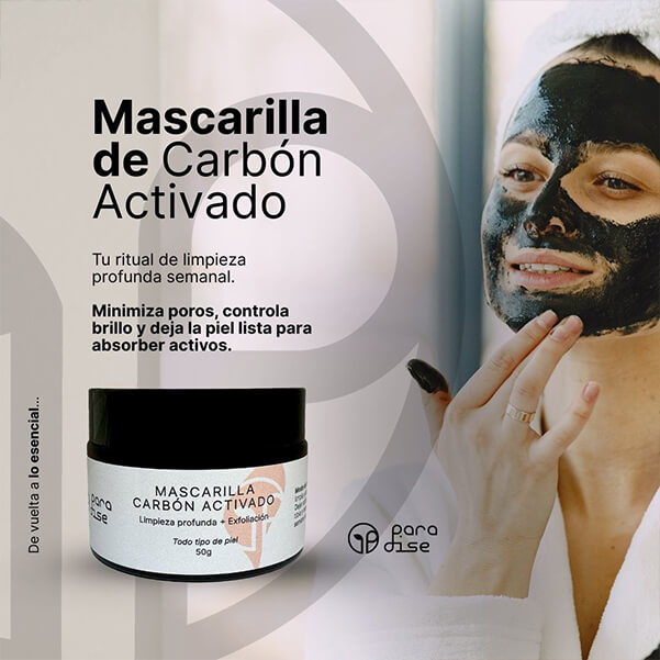 Rutina facial para potenciar los resultados de la mascarilla facial con carbón activado Paradise MX