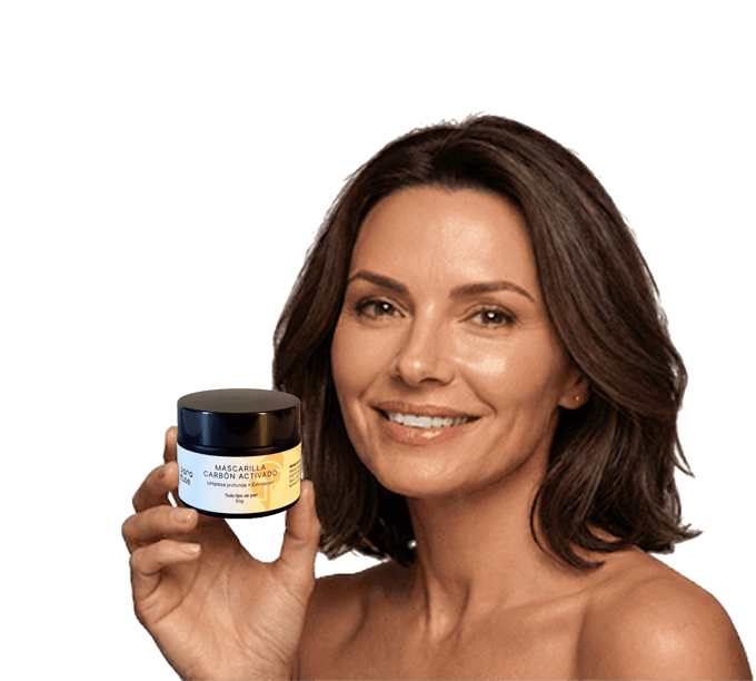 Mujer sosteniendo producto natural con garant&iacute;a de 07 d&iacute;as
