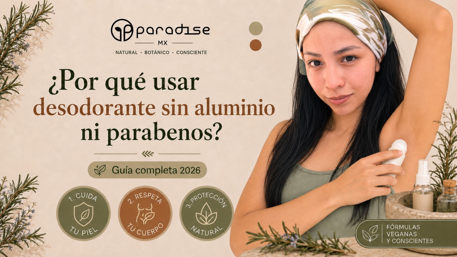 ¿Por qué usar desodorante sin aluminio ni parabenos? Guía completa
