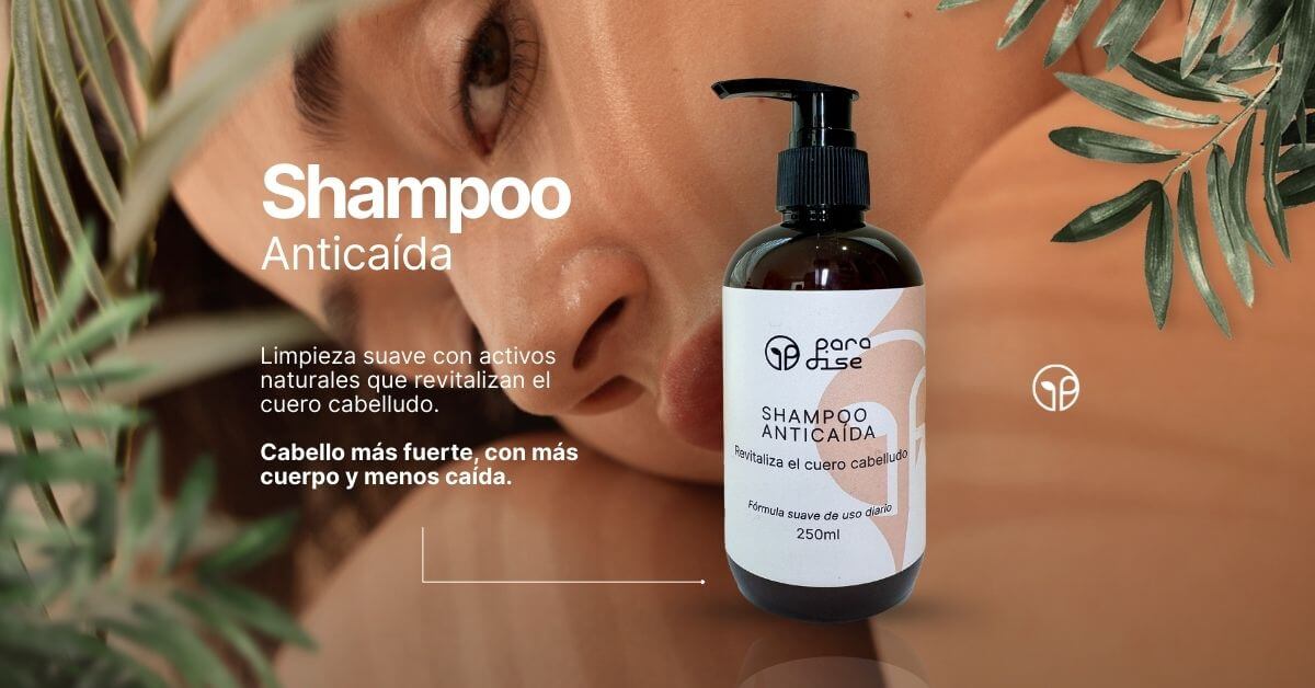 Shampoo antica&iacute;da con cola de caballo Paradise MX para fortalecer la ra&iacute;z y limpiar el cuero cabelludo