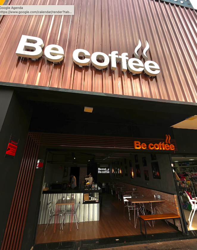 frente da loja Be Coffee