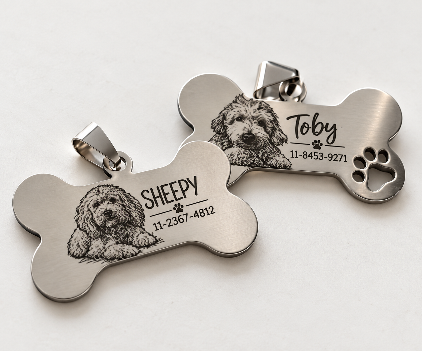 Chapitas personalizadas para mascotas