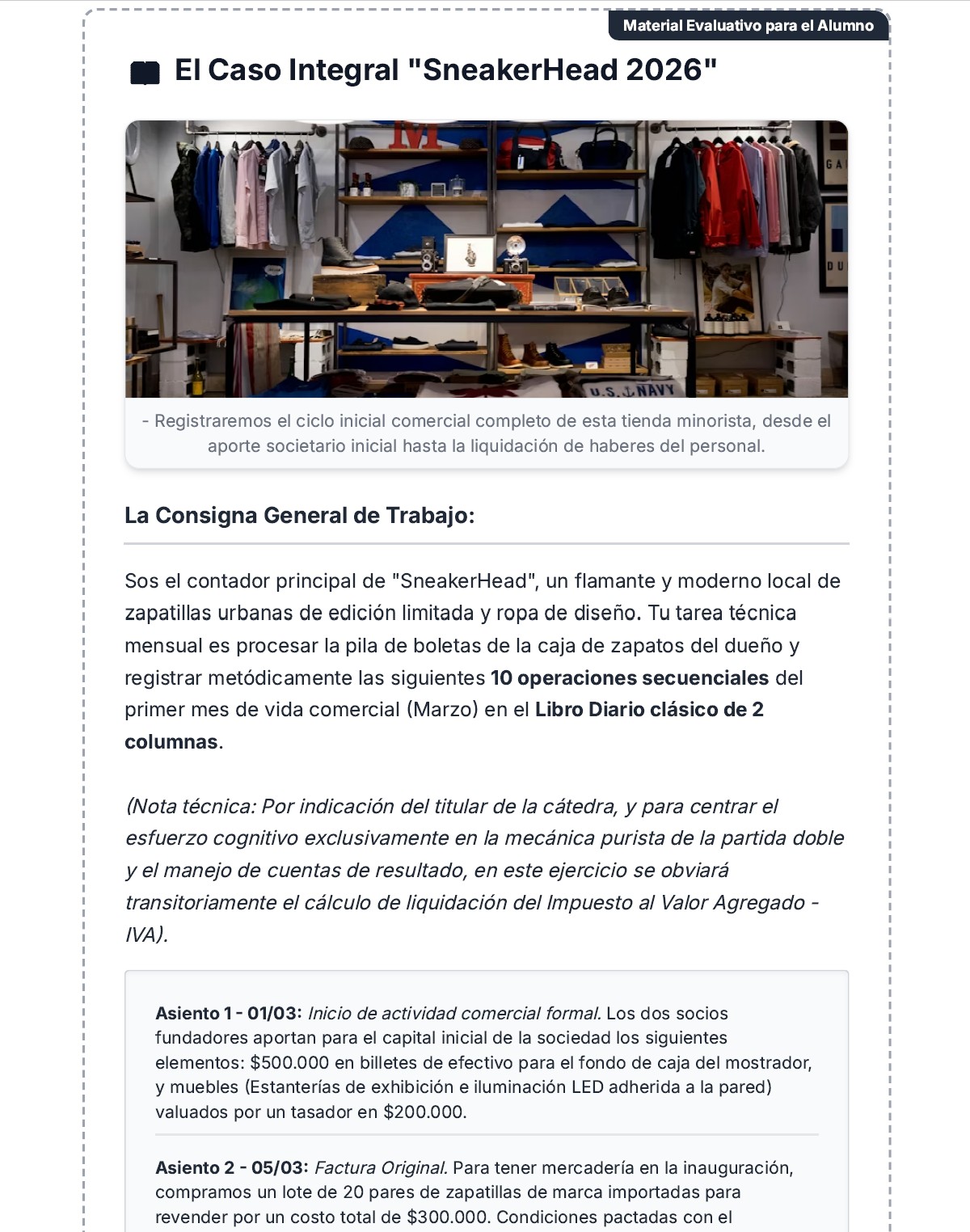 Casos prácticos integradores