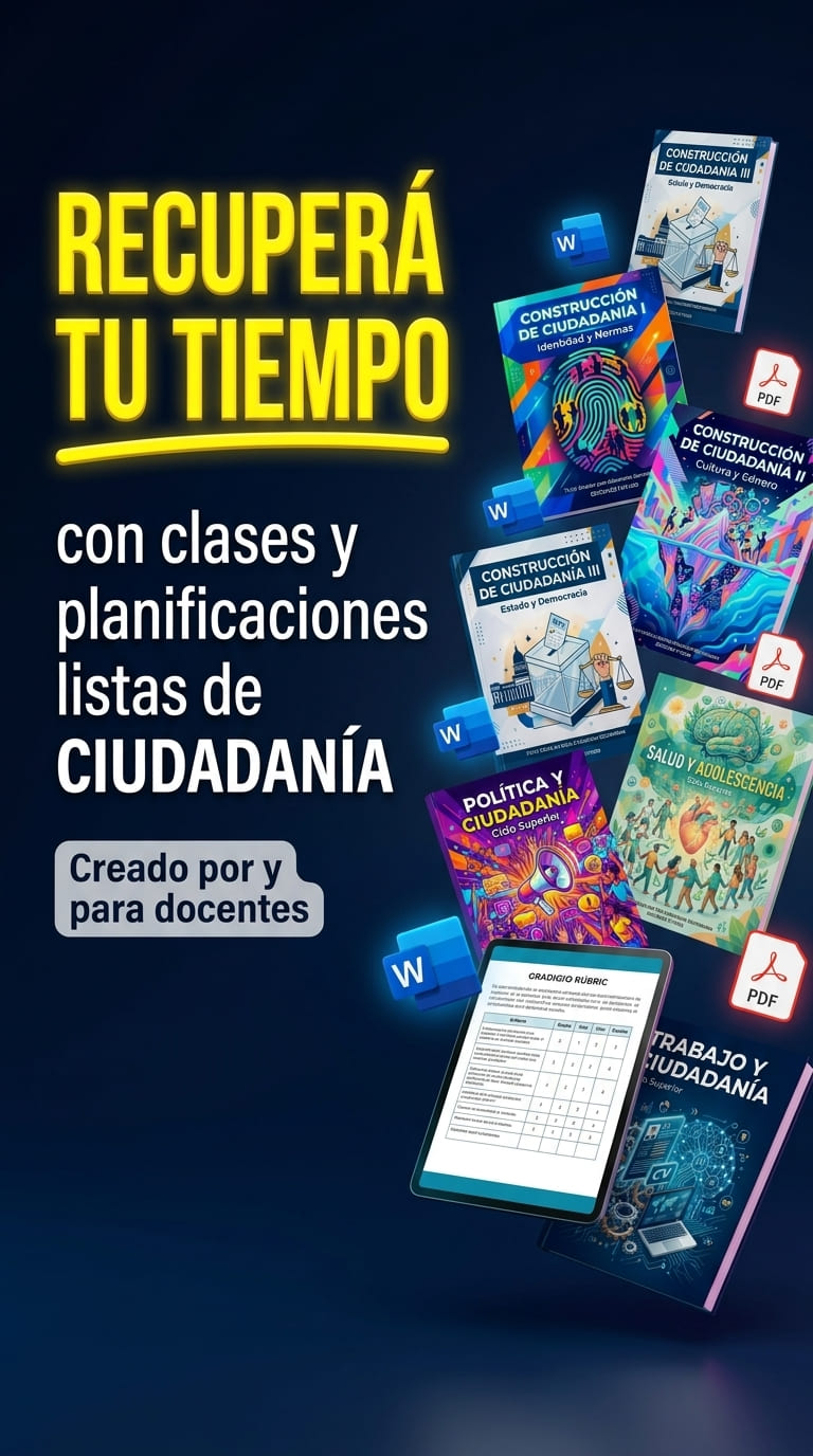 Mega Pack Ciudadan&iacute;a Total 2026 &ndash; Tu Materia Resuelta de 1&deg; a 6&deg; A&ntilde;o