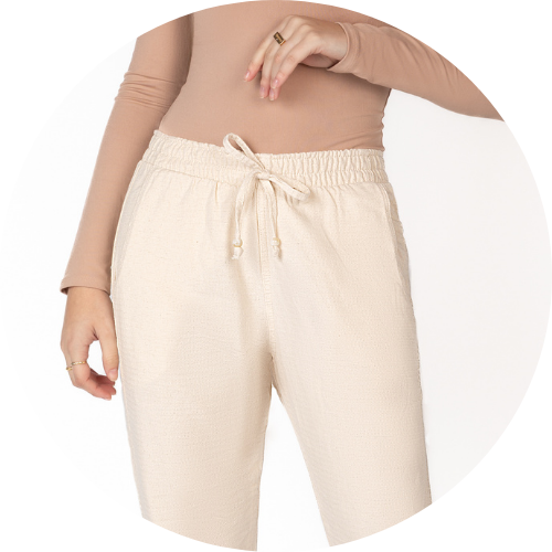 Cal&ccedil;a Reta Linho D17
