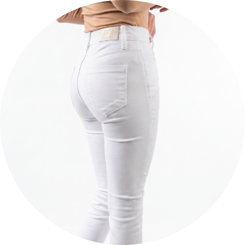 Detalhes Skinny Branca D17