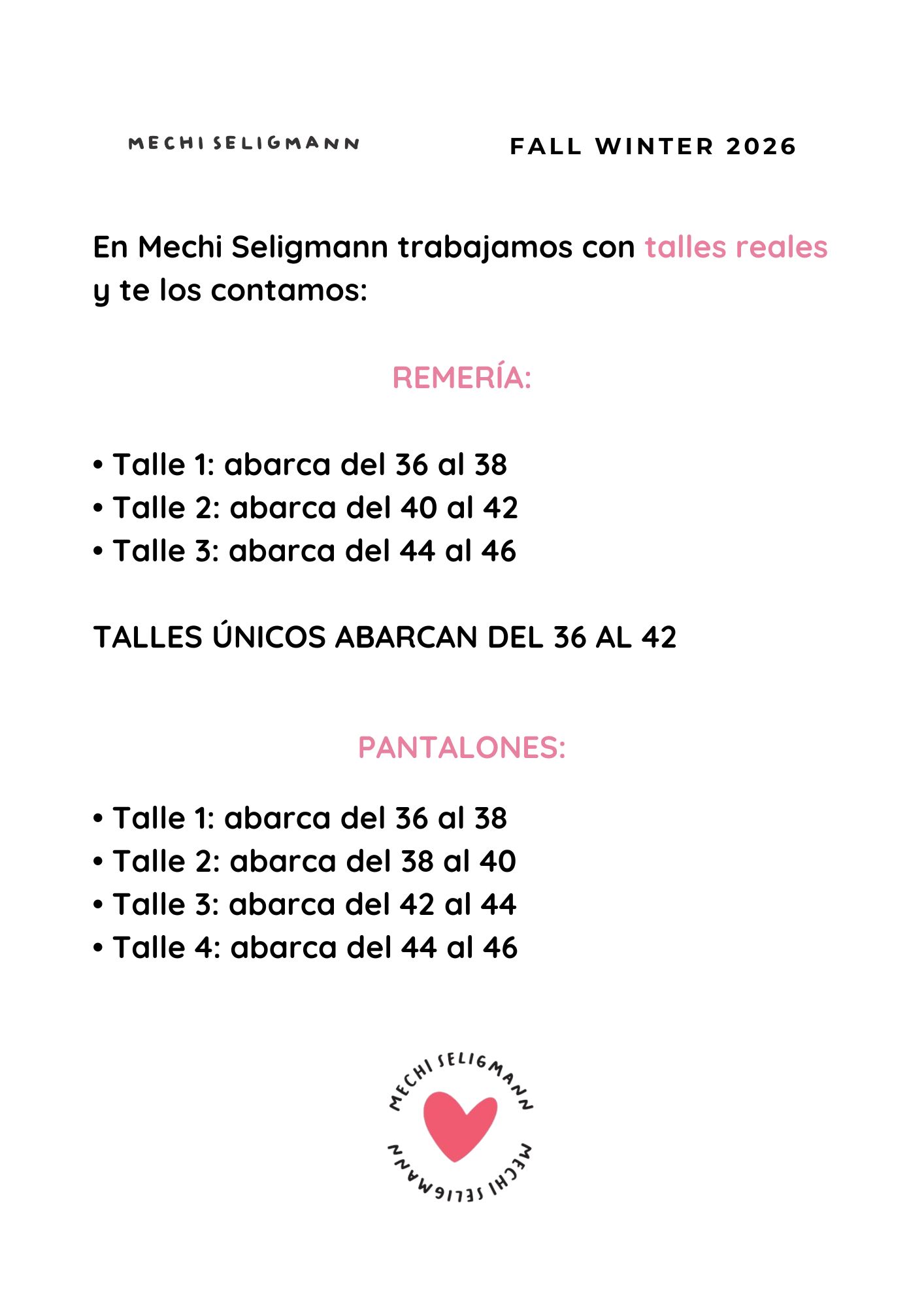 Guia de talles