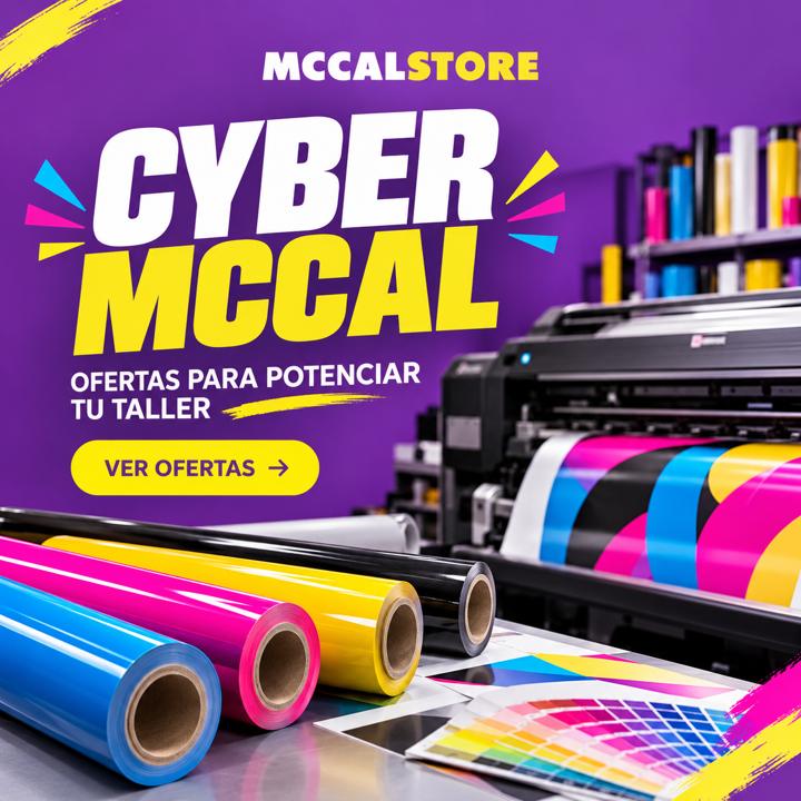 Cyber McCal: vinilos y materiales gráficos con descuento
