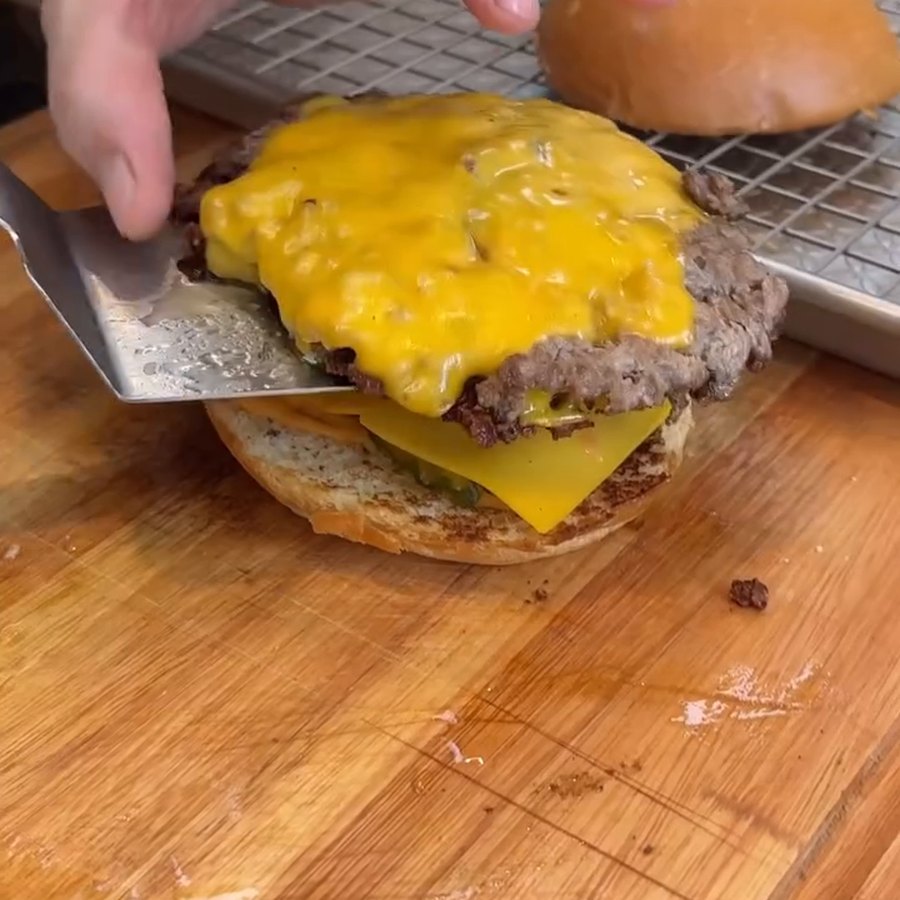 Smash burger de restaurante