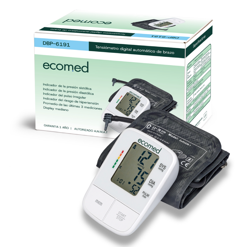 Tensiómetro digital de brazo DBP-6191