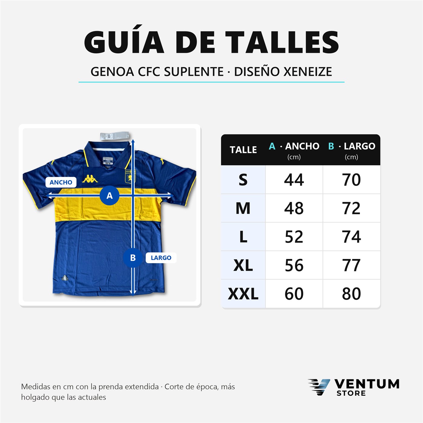 Gu&iacute;a de talles