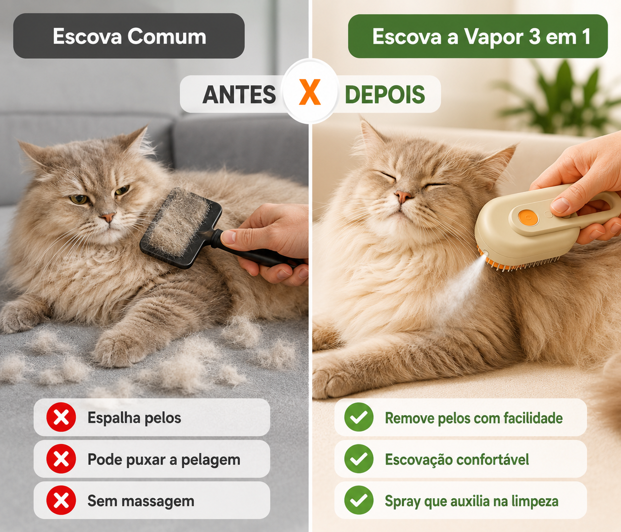 Benefícios da Escova a Vapor 3 em 1