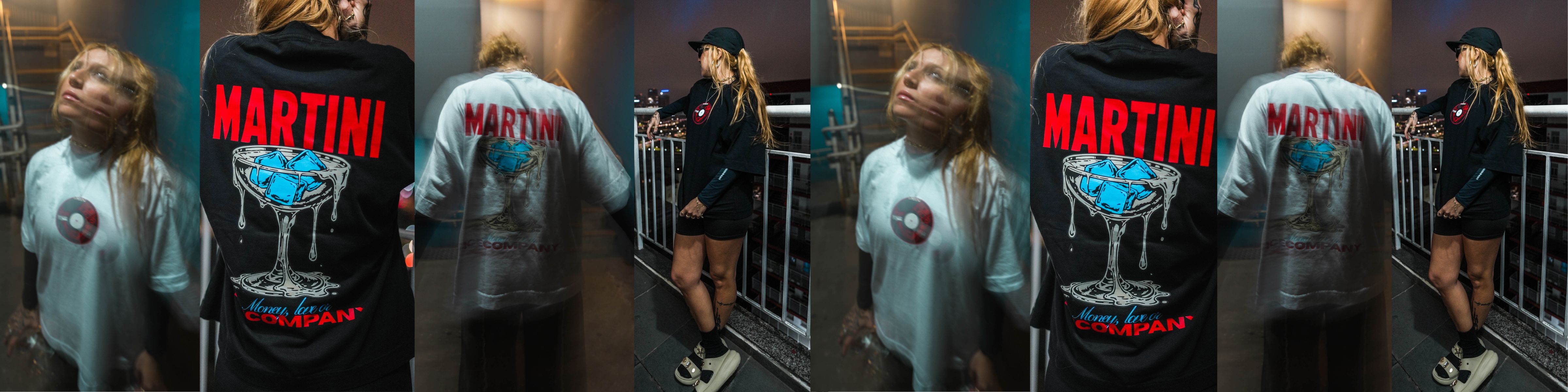Tee Martini Preta — collab ICECOMPANY x Pri Diaz x Jay Mariani