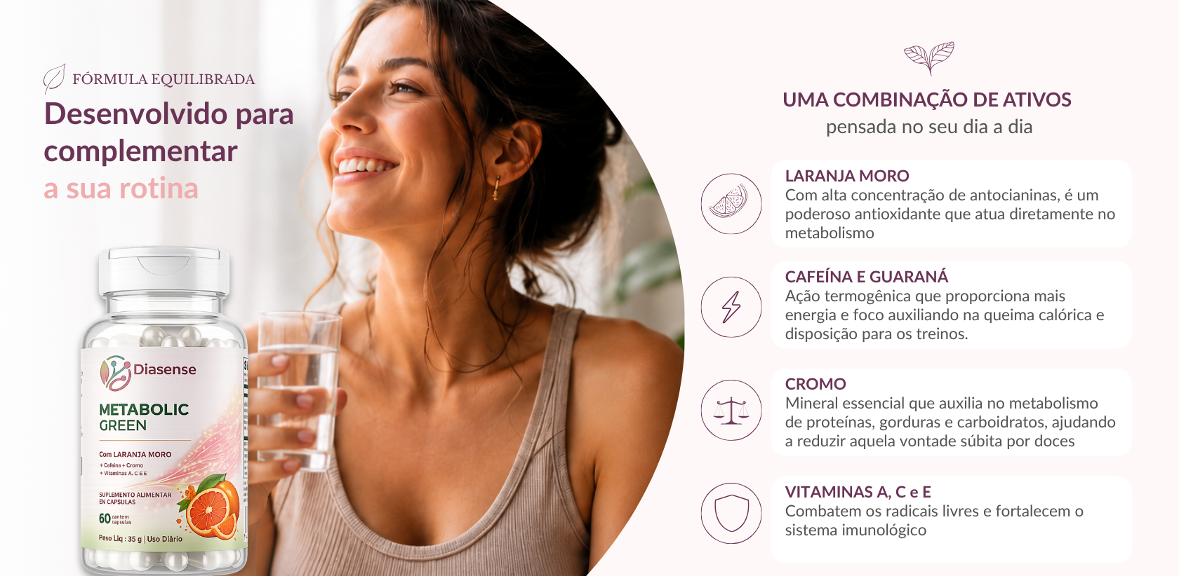 Metabolic Green - produto equilibrado - formula para o seu dia a dia