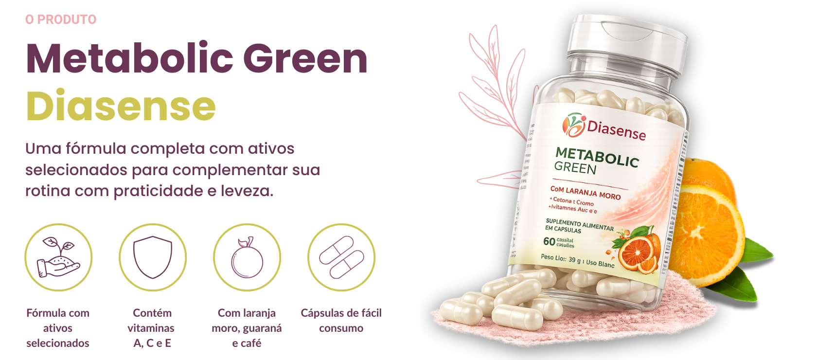 formula completa metabolic green suplemento alimentar