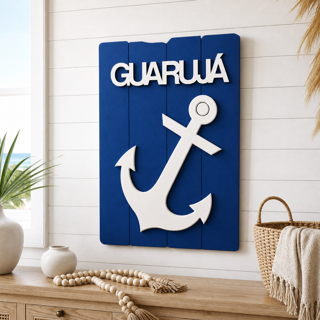 Variação da Âncora Decorativa com nome Guarujá