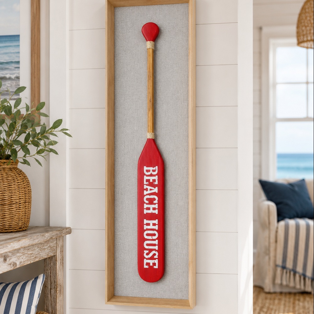 Variação vermelha do quadro Beach House