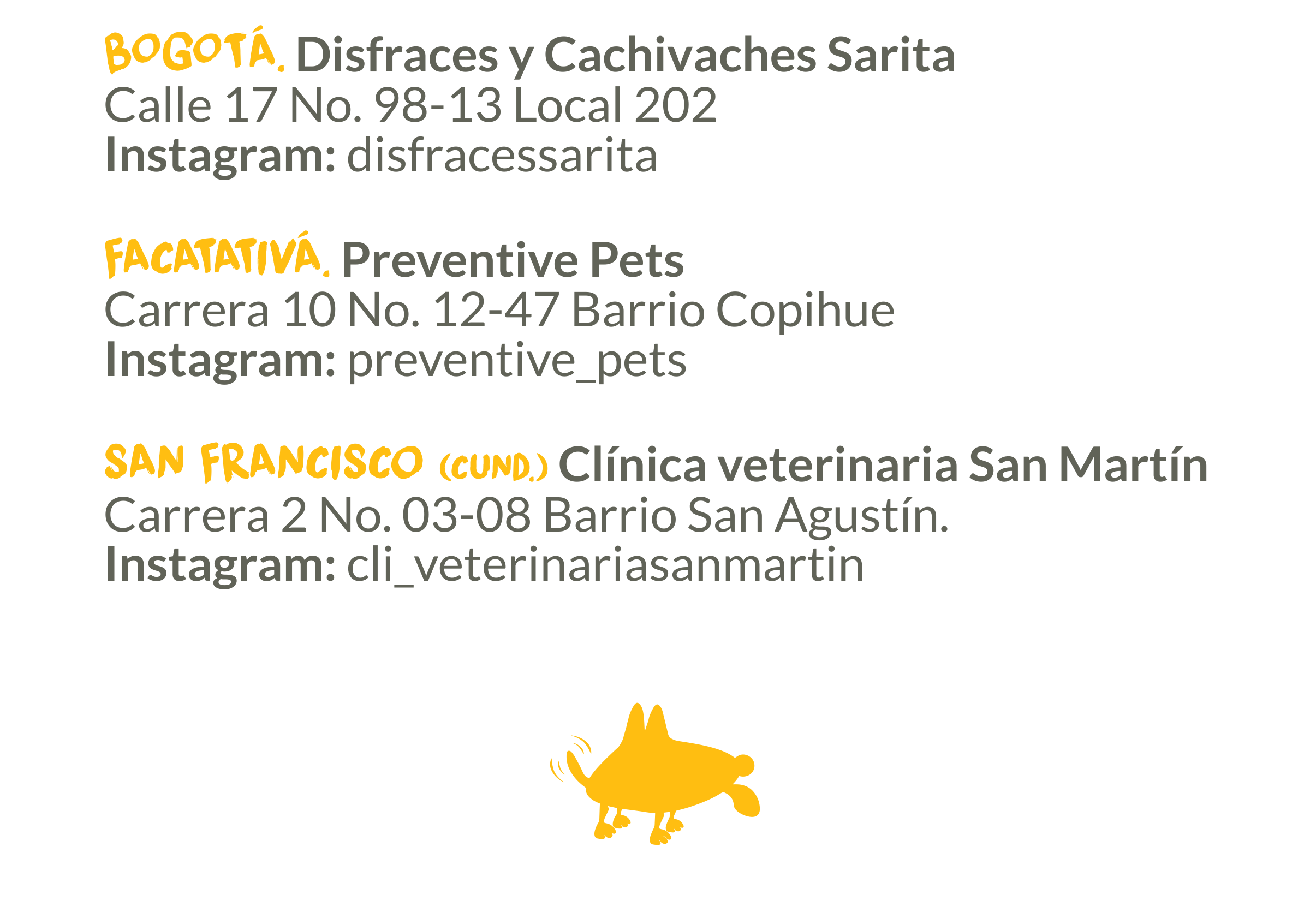 Tiendas aliadas Fontibón Bogotá San Francisco Facatativá