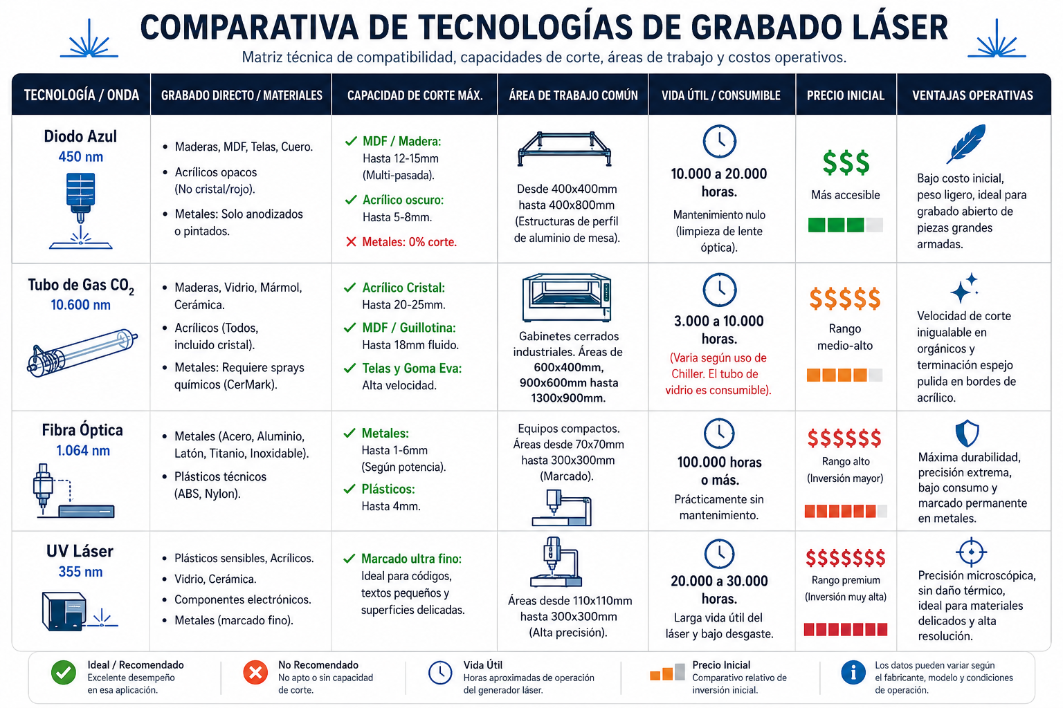 Comparativa Grabado Láser
