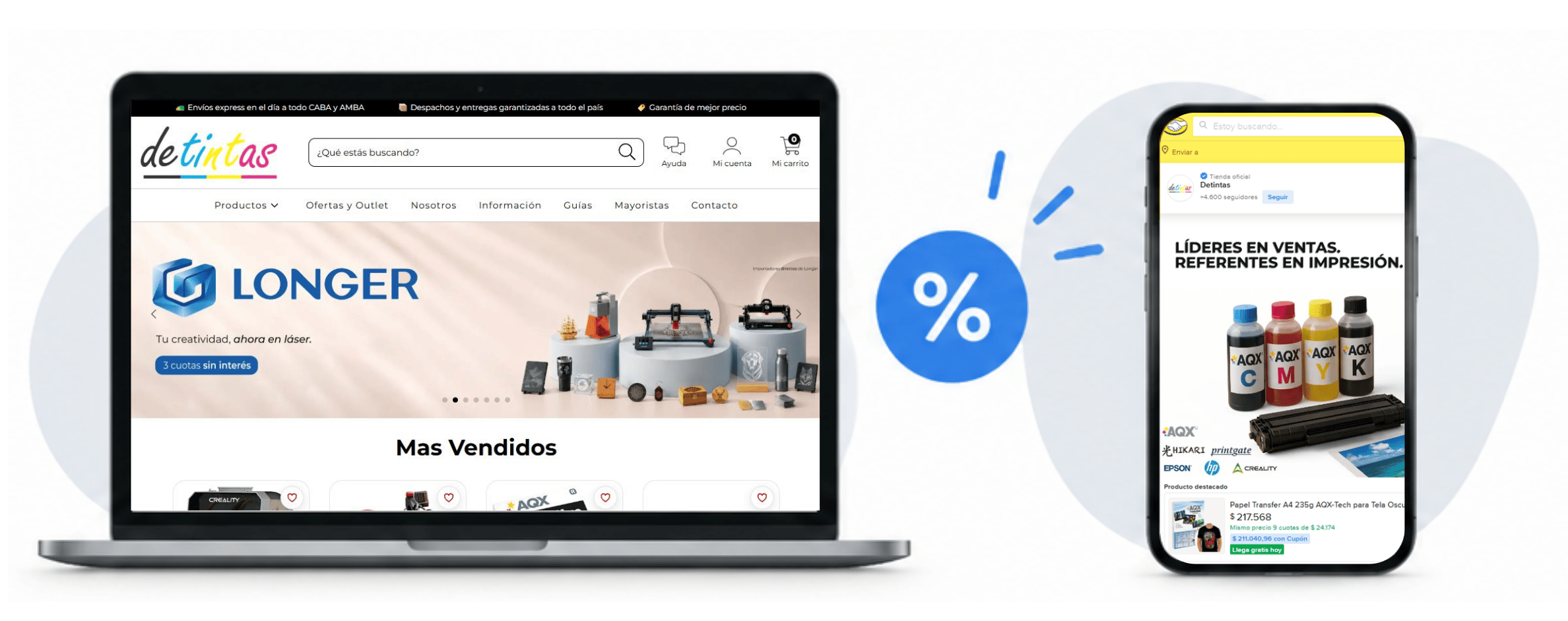 Compare los precios de los productos Detintas y compre directamente en nuestra tienda online