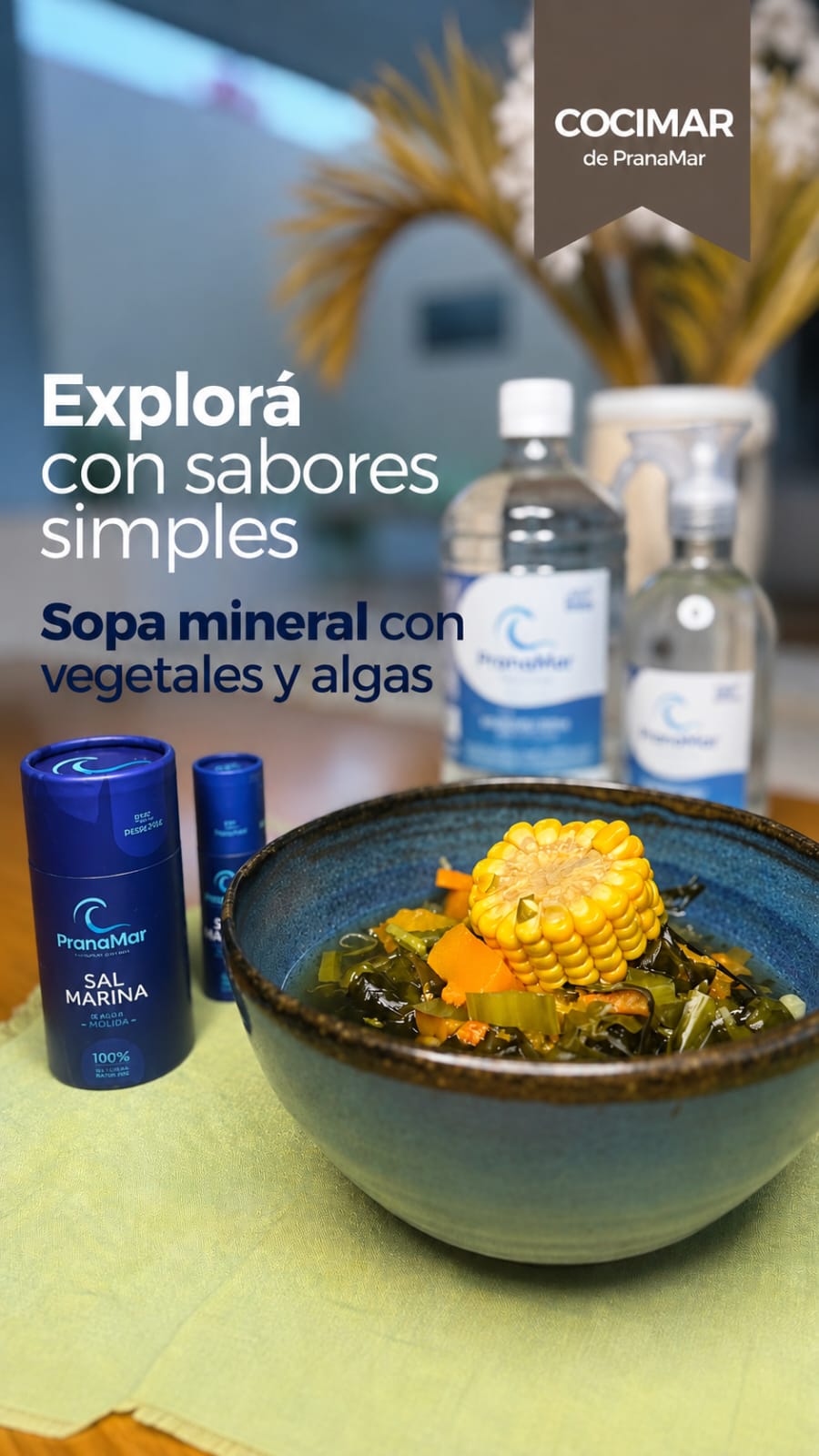 Sopa de verduras con PranaMar