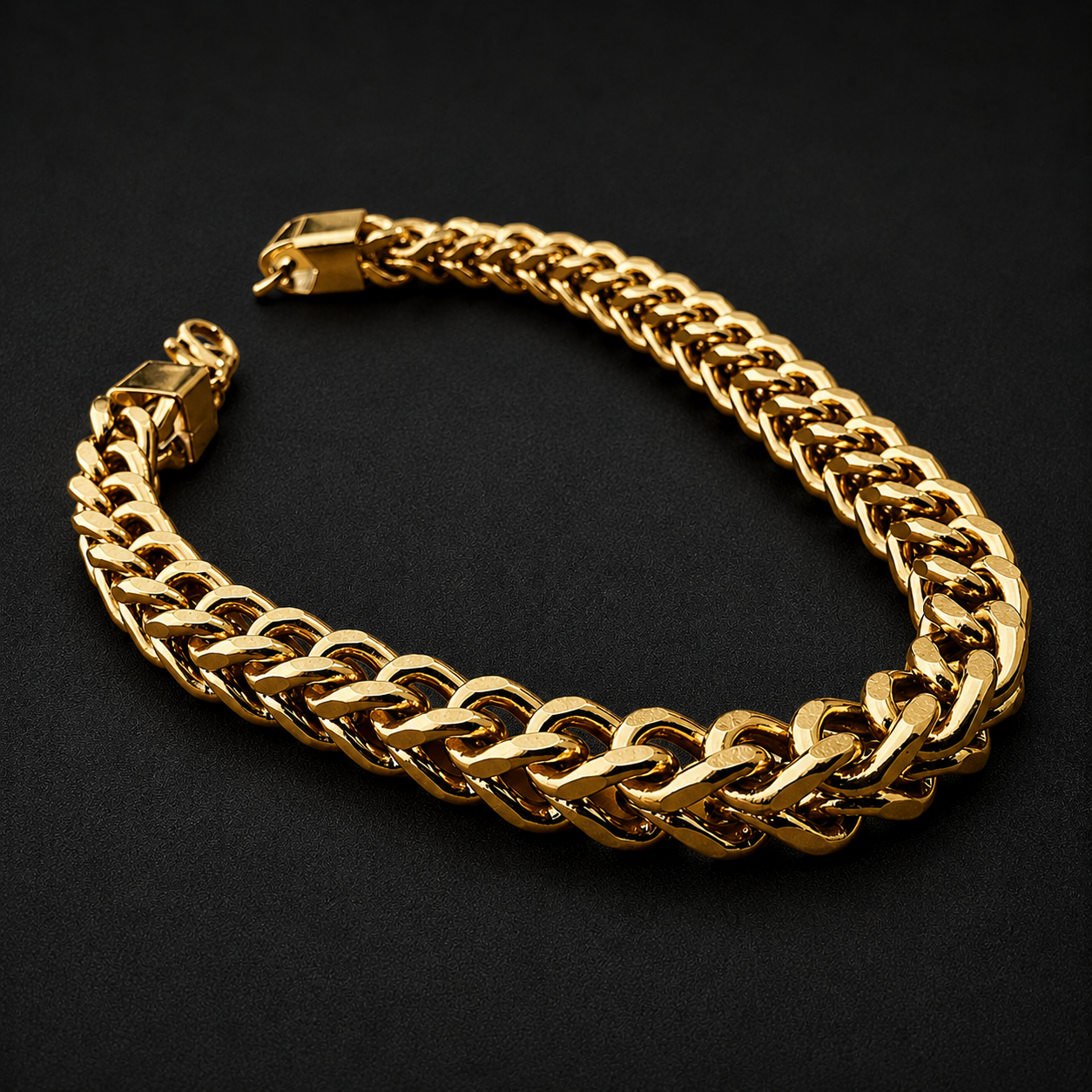Pulsera Cubo dorado