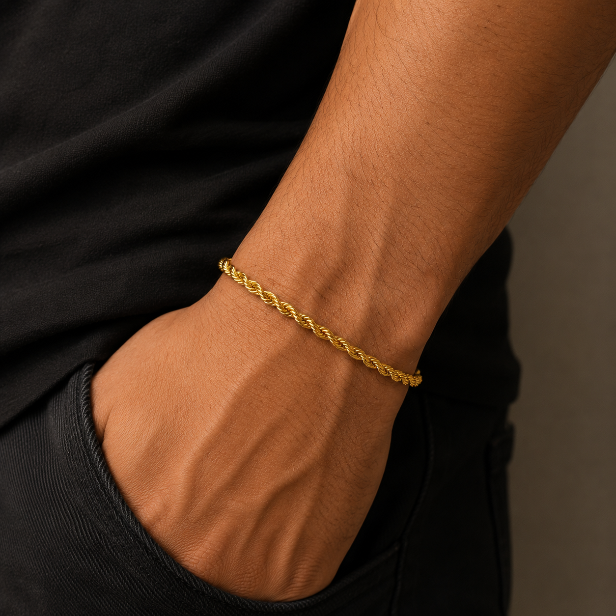 Pulsera Torzal dorada