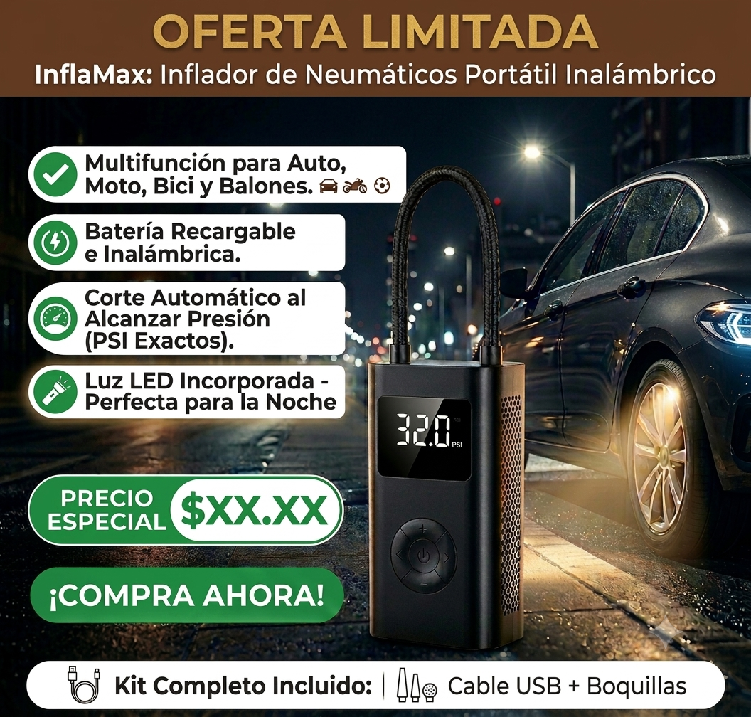 Inflador portátil Inflamax